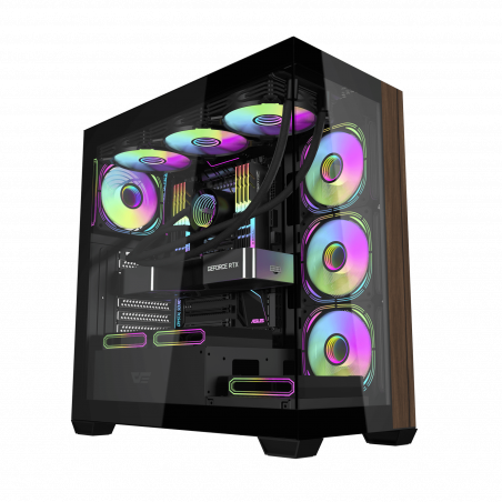 DARKFLASH DS900W ATX Cristal ARGB negra