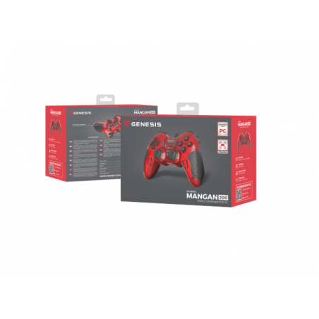 Genesis Mangan 200 gamepad 200 PC negro/rojo