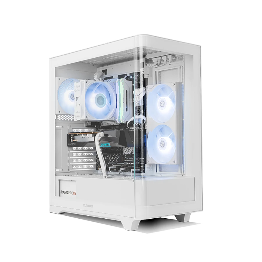 Nox Hummer ETHER ATX Cristal Curvo Blanca