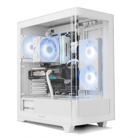 Nox Hummer ETHER ATX Cristal Curvo Blanca