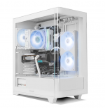 Nox Hummer ETHER ATX Cristal Curvo Blanca