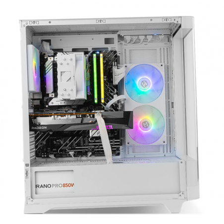 Nox Hummer ETHER ATX Cristal Curvo Blanca