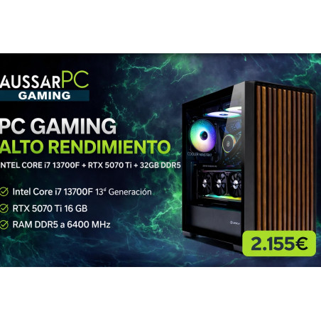 AussarPC Gaming i7-13700F RTX 5070 Ti 32GB DDR5 1TB NVMe