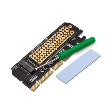 TARJETA ADAPTADORA SAVIO DE PCI-E A M2 NVME M-KEY