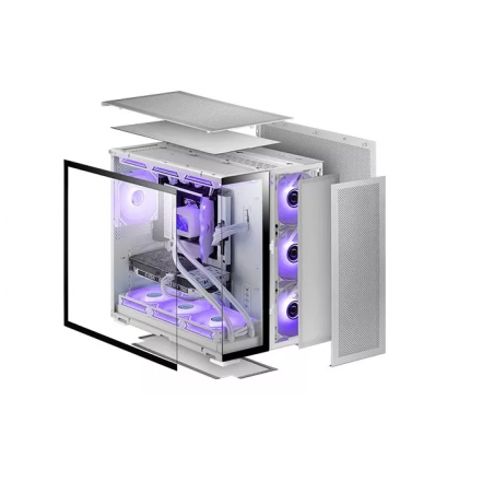 Mars Gaming MC-NOVA2  ATX Cristal Templado Blanca
