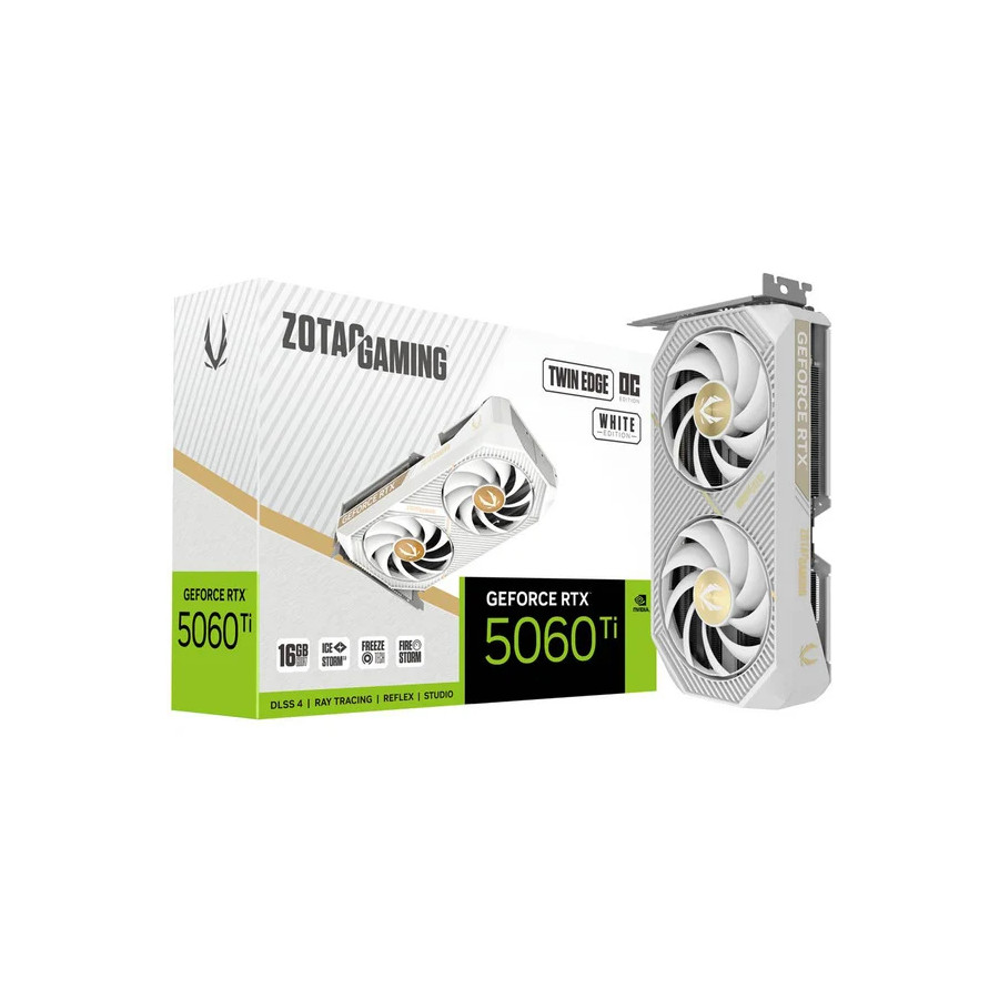 ZOTAC RTX 5060TI 16GB TWIN EDGE OC GDDR7 WHITE