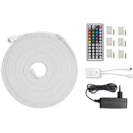 TIRA LED NEON CON CONTROL REMOTO Y FUENTE DE ALIMENTACION 5 M VENTION
