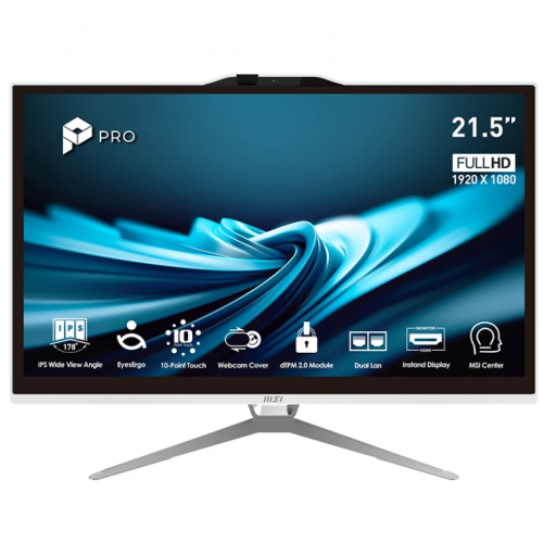 MSI Pro AP222T-499EU G7400 4GB 128GB W11P 22" IPS táctil Blanco
