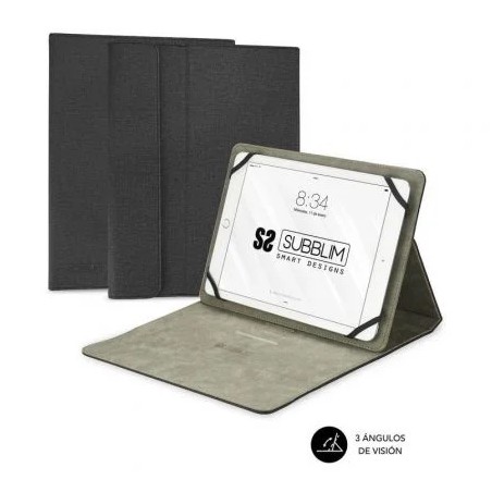 Subblim Funda Tablet Clever Stand para Tablets de 9.6"-11" Negra