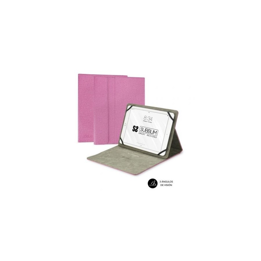 Subblim Funda Tablet Clever Stand para Tablets de 9.6"-11" Rosa