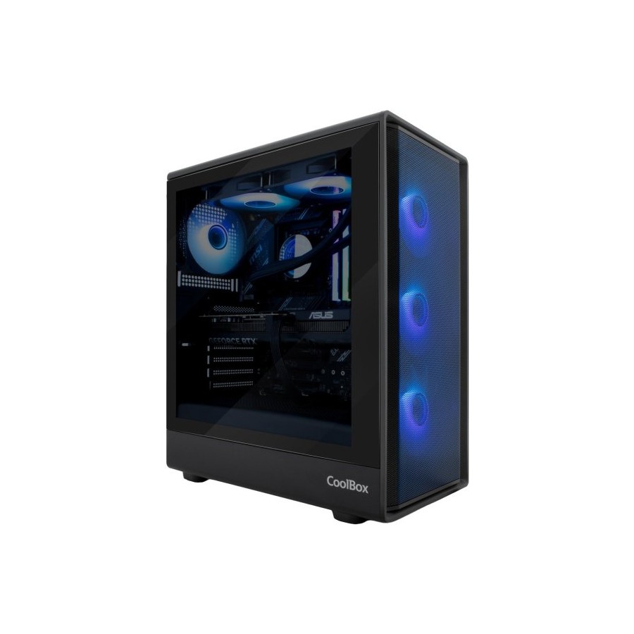 COOLBOX GA700 DARKSIDE GPU MAX 315mm CRISTAL TEMPLADO LIQUIDA 240mm USB-C NEGRA