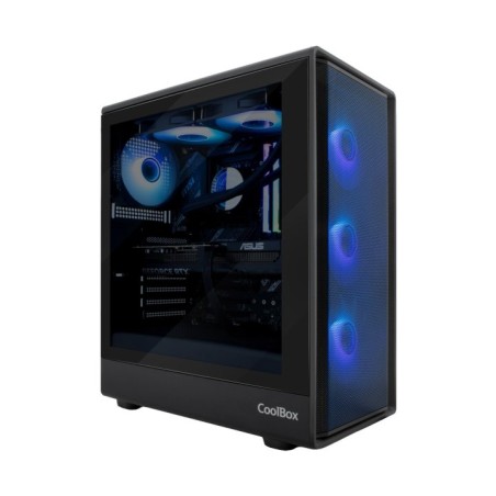 COOLBOX GA700 DARKSIDE GPU MAX 315mm CRISTAL TEMPLADO LIQUIDA 240mm USB-C NEGRA