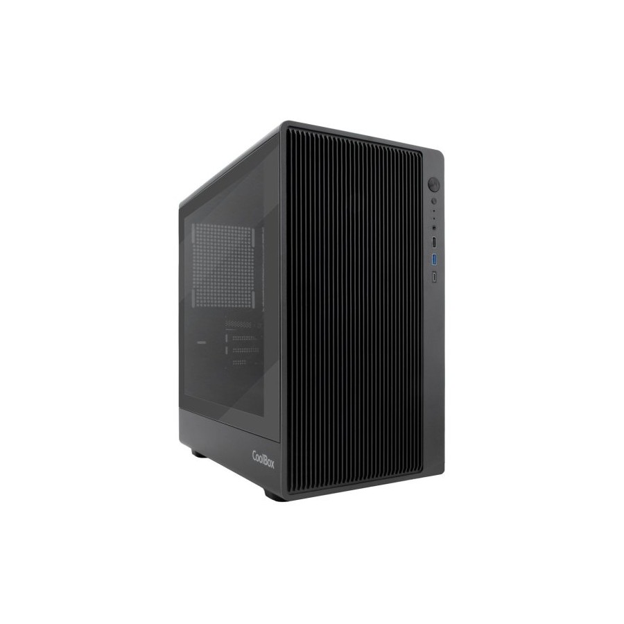 COOLBOX GM350 DARKFACE GPU MAX 315mm CRISTAL TEMPLADO LIQUIDA 240mm USB-C NEGRA