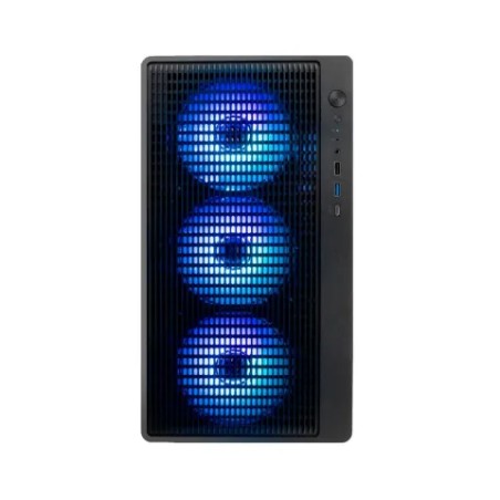 COOLBOX GM350 DARKFACE GPU MAX 315mm CRISTAL TEMPLADO LIQUIDA 240mm USB-C NEGRA