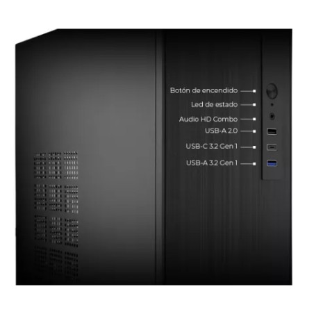 COOLBOX M460 GPU MAX 250mm 1x3.5/2.5 1x2.5/2.5 USB-C 3.2 SIN F.A COLOR NEGRO