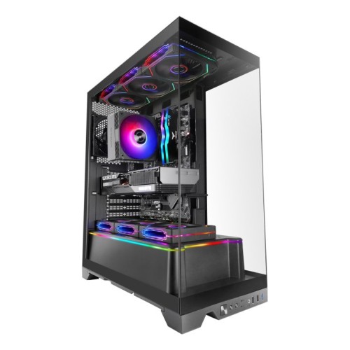 CAJA ATX MARS GAMING MCPRISMA NEGRO TRIPLE CRISTAL TEMPLADO GPU MAX. 430mm 4x2.5