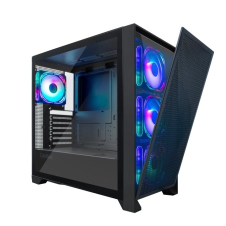 CAJA ATX COOLBOX GE2000 DUALVIEW GPU MAX. 395mm 2x3.5 1x2.5 NEGRO