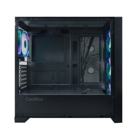 CAJA ATX COOLBOX GE2000 DUALVIEW GPU MAX. 395mm 2x3.5 1x2.5 NEGRO