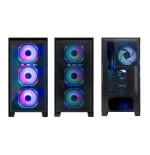 CAJA ATX COOLBOX GE2000 DUALVIEW GPU MAX. 395mm 2x3.5 1x2.5 NEGRO