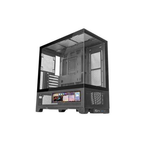 CAJA ATX MARS GAMING MCLCDX NEGRO CRISTAL TEMPLADO CONTINUO LCD GPU 425mm 3x2.5 o 3x3.5