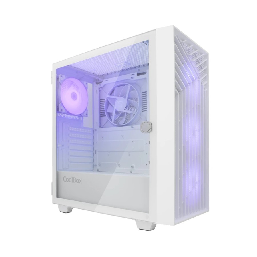 CAJA ATX COOLBOX GA300 GRID LINE GPU MAX. 340mm 1x3.5 3x2.5 BLANCO