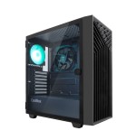CAJA ATX COOLBOX GA300 GRID LINE ARGB CRISTAL TEMPLADO GPU MAX. 340mm 1x3.5 3x2.5 NEGRO