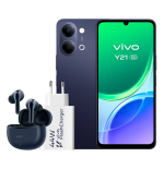 VIVO Y21 5G 6.74" (4+256GB) + Auricular + Cargador Negro