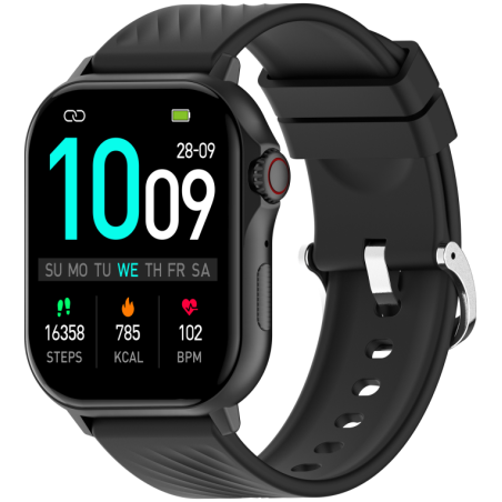 Denver SWG-159B Bluetooth con GPS táctil AMOLED cardíaca y presión arterial Negro
