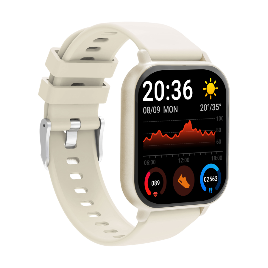SMARTWATCH DENVER BLUETOOTH CON FRECUENCIA CARDIACA Y PRESION ARTERIAL BLANCO