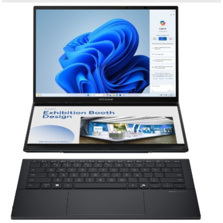 Asus ZenBook Duo OLED UX8406CA-QL336W Convertible Intel Core Ultra 7-255H 32GB 1TB 14" Táctil Win11