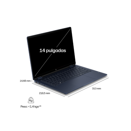 HP OmniBook  X FLIP 2in1 14-KB0013NS U9 386H 32GB 1TB 14" W11H Azul