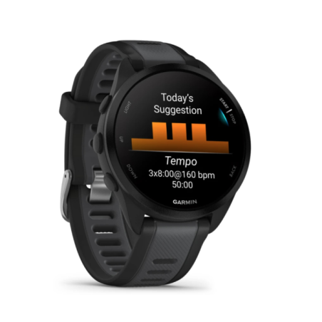 Garmin Forerunner 165 táctil Memoria flash 4GB GPS (satélite) Negro Gris