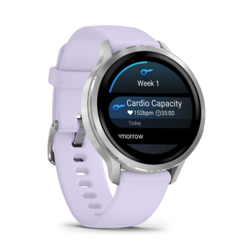 Garmin Venu 4 1.2"AMOLED táctil 8GB GPS (satélite) Gris Plata