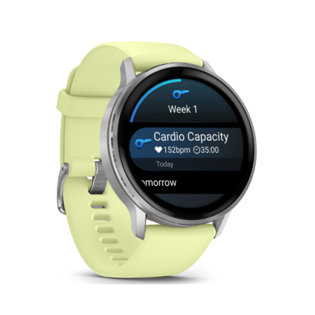 Garmin Venu 4 (1.4") AMOLED  táctil 8GB GPS (satélite) Plateado