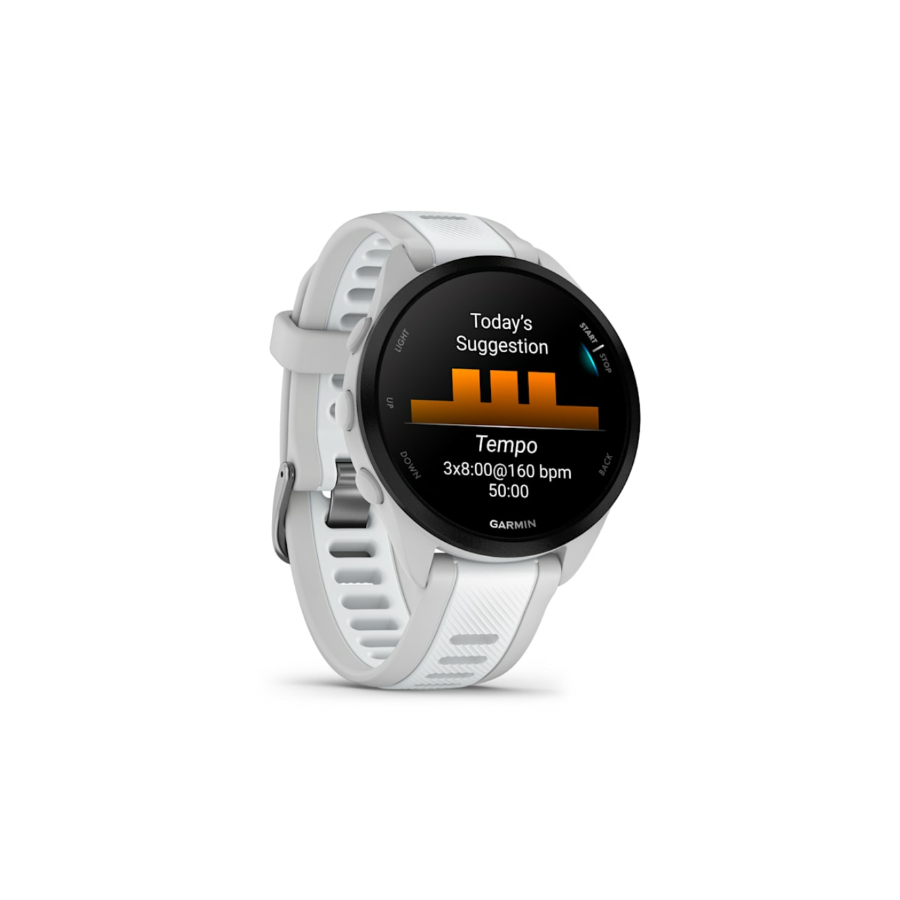 Garmin Forerunner 165 Music (1.2") AMOLED táctil 4GB GPS (satélite) Blanco