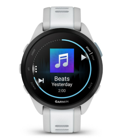 Garmin Forerunner 165 Music (1.2") AMOLED táctil 4GB GPS (satélite) Blanco