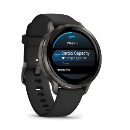 Garmin Venu 4 (1.2") AMOLED táctil 8GB GPS (satélite) Negro