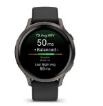 Garmin Venu 4 (1.2") AMOLED táctil 8GB GPS (satélite) Negro