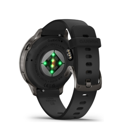 Garmin Venu 4 (1.2") AMOLED táctil 8GB GPS (satélite) Negro
