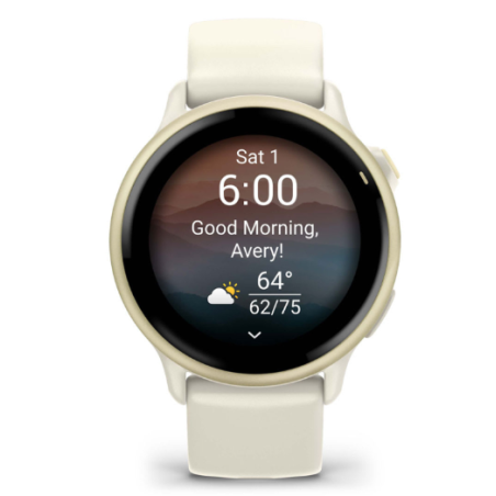 Garmin vívoactive 6 (1.2") AMOLED táctil 8GB GPS (satélite) Blanco