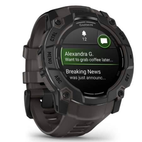 Garmin Instinct 3 (1.3") AMOLED táctil 4GB GPS (satélite) Negra