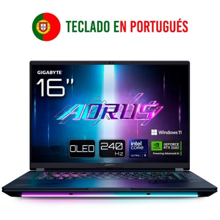 GIGABYTE AORUS MASTER 16 U9-275HX RTX 5090 32GB 1TB 16"OLED W11P