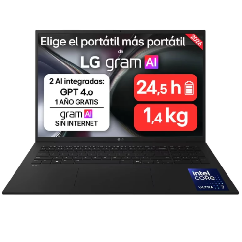 LG 17ZD90TL-G.AX85BN 17" Intel Core Ultra 7 258V32GB 512GB Sin S.O