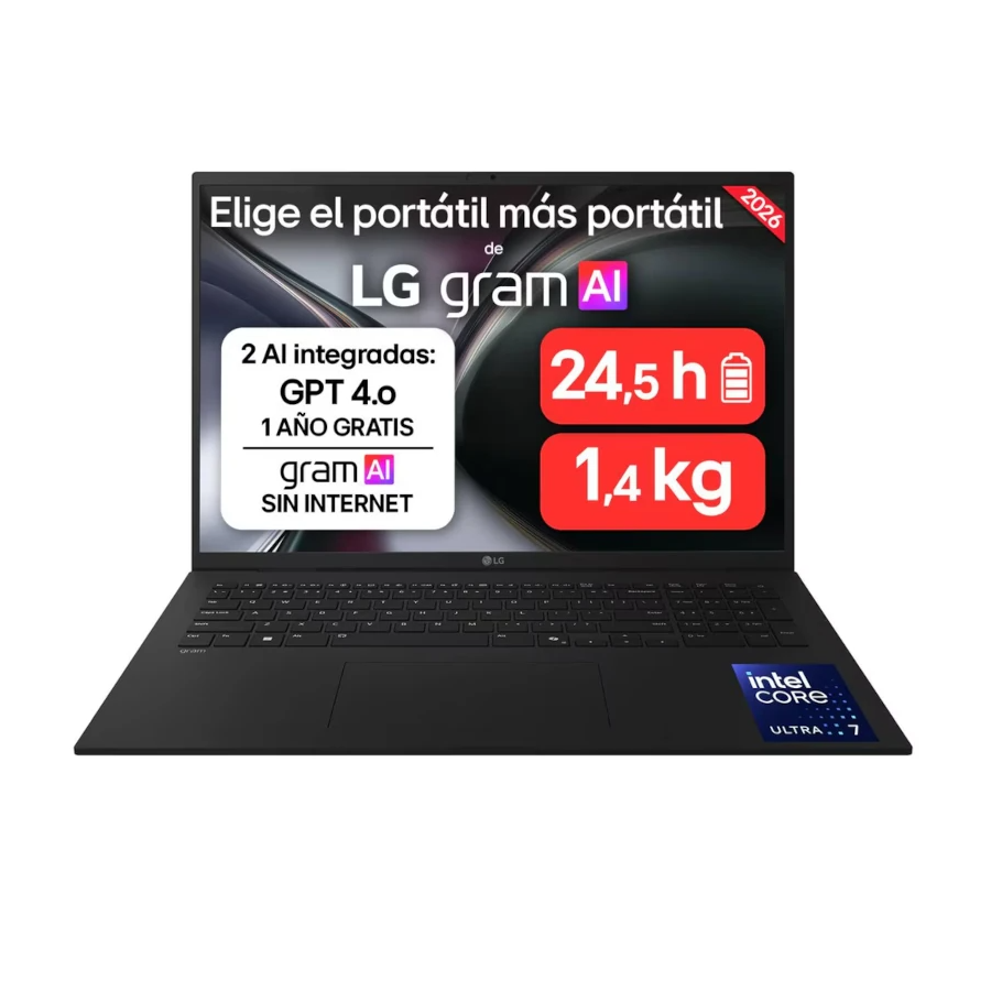 LG 17ZD90TL-G.AX85BN 17" Intel Core Ultra 7 258V32GB 512GB Sin S.O