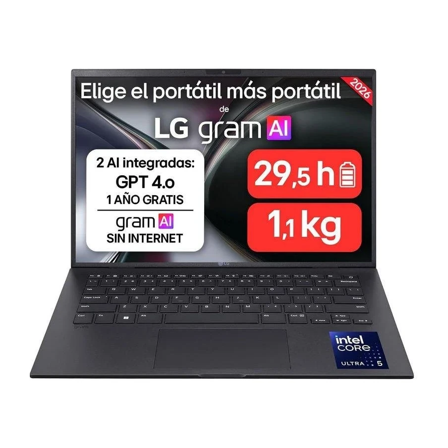 LG 15U50U-G.AA55BN 15" Intel Core Ultra 5-115 16GB 512GB W11Home