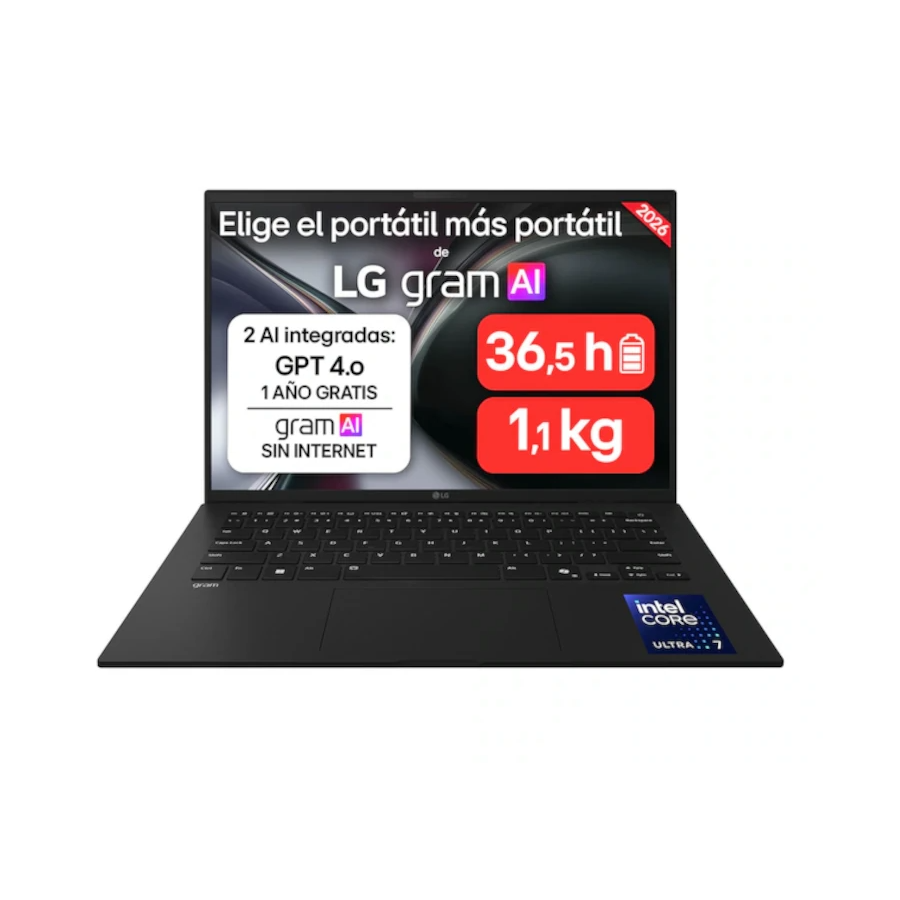 LG 14ZD90U-G.AX85BN 14" Intel Core Ultra 7-355 32GB 512GB Sin S.O