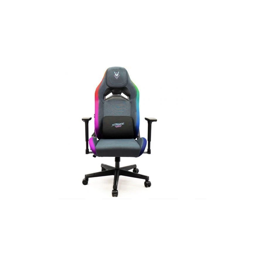 Woxter Silla Gaming Stinger Station Elite LED Azul Rosa
