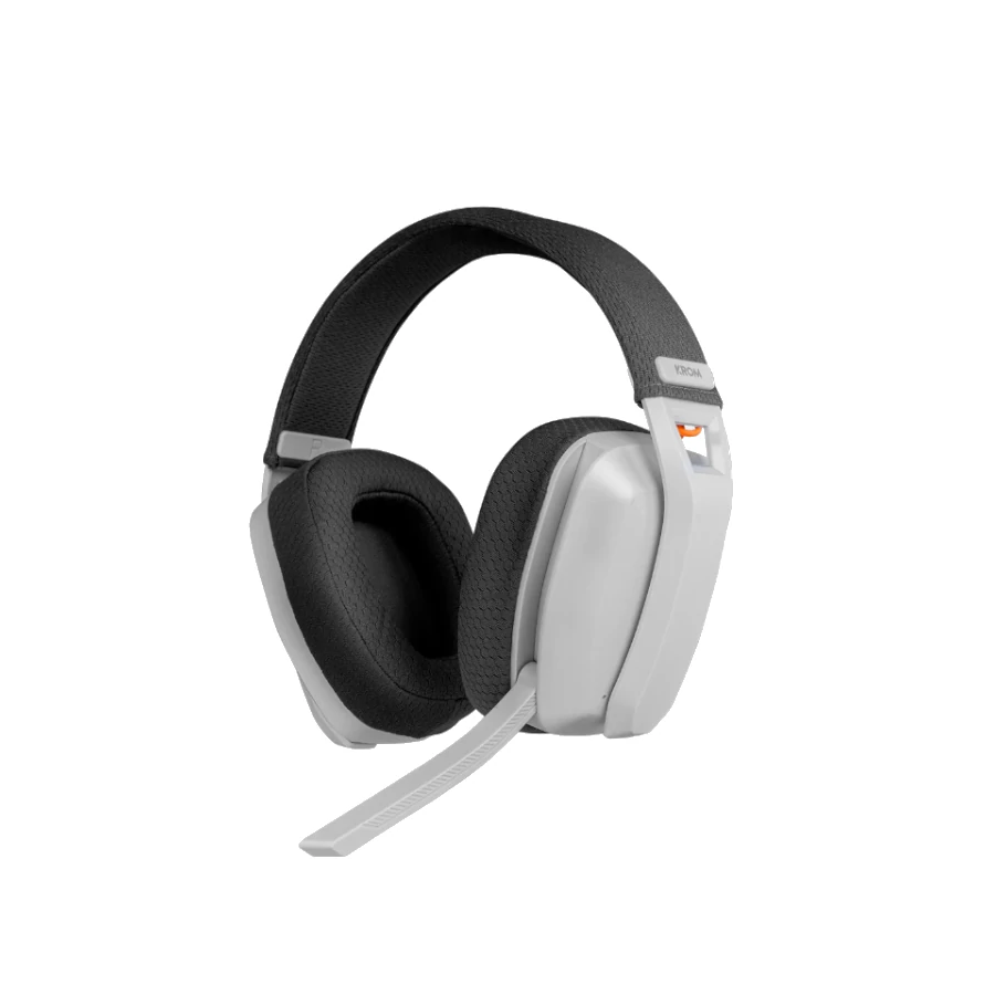 Krom Kanji Auricular Gaming inalámbrico Blanco