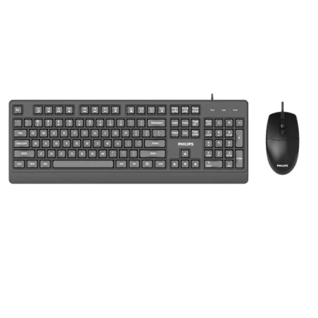Philips Kit Teclado + ratón Usb Spt6247b 1200 Dpi Multimedia Ergonómico