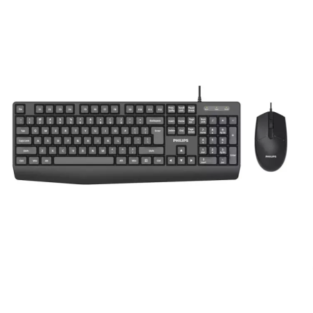 Philips kit Teclado + ratón Usb Spt6237b 1200 Dpi Ergonómico